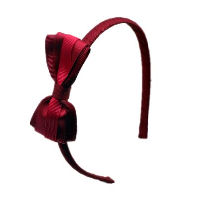 China Fashion Women Hair Tie Ribbon Head Band For Women Plastic Bow Hair Accessories for sale