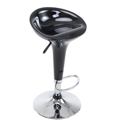 China Modern ABS Swivel Plastic Bar Chair Plastic Adjustable Bar Stools Bar Chairs for sale