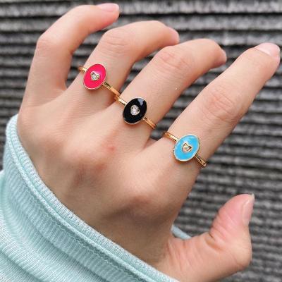 China Timeless Girls Brass Rings Ring Refined Woman Lady Rings Fashion FASHIONABLE Enamel Beautiful Delicacy Soft for sale