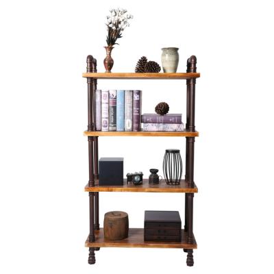 中国 Newest Design Top Quality Floor Display Vintage 4-layer Stand Shelf Rack 販売のため