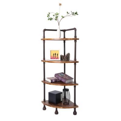 China Various Good Quality 4-layer Stand Fan Corner Storage Holder Shelves For Living Room en venta