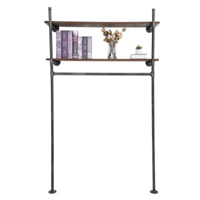 中国 Space-saving expandable shelf washing machine storage on toilet rack 2-Tier Closestool Stand Storage Shelf Rack 販売のため