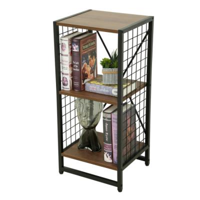 Chine Factory Supply Modern Office Home Bookshelf Simple Shelf Floor Free Combination Wood And Metal Frame Bookcase à vendre