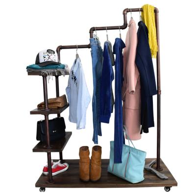 Chine New Hot Selling Products Simple Removable Standing Clothes Simple Houseware Garment Rack Moveable Clothes Rack à vendre