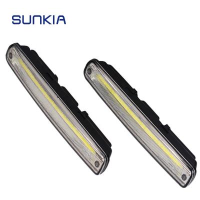 China Automobile Lamp Car COB DRL Daylight Fog Lamp Driving Light Bulb 6000K-8000K Super Bright White LED Daytime Running Light for sale