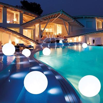 China Modern Outdoor Project Solar Powered Lighting Ball with 16 RGB Colors Changing LED Remote Control Solar Light for Holiday Decoration for sale