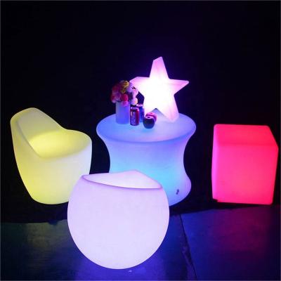 China Modern 16 Color Change Magic Square Led Cube Chair For Outdoor Solon Garden for sale