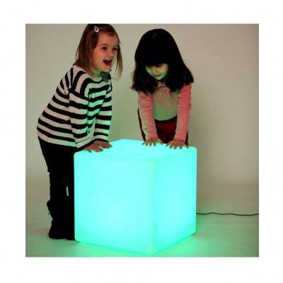 China Modern large plastic color changing rechargeable 80*80*80cm LED cube/large 80cm LED cube for sale