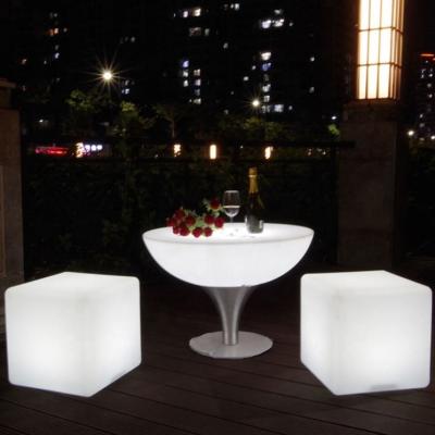 China Modern Rohs color changing led cube with remote control/rechargeable led cube light chair led cube chair for sale