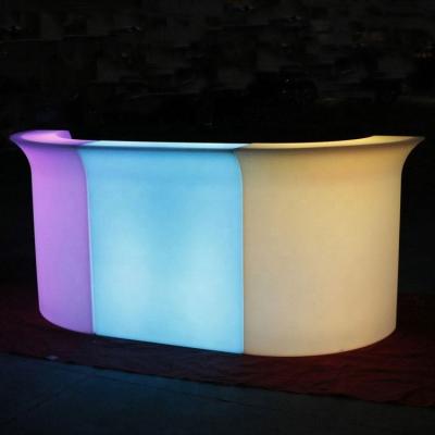 China Modern high quality artificial stone led liquor bar counter for exclusive apartment for sale