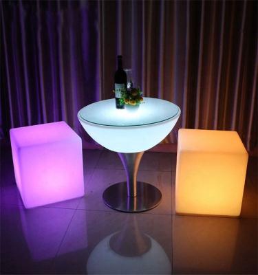 China Modern Remote Control Party Illuminated Led Light Up Rechargeable Led Bar Table Nightclub Bar Counter for sale