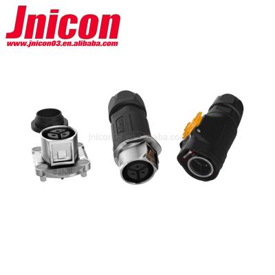 China Cable To Wiring Success 50A Metal Ip67 Electrical Socket Bayonet Socket Waterproof Connector For Light for sale