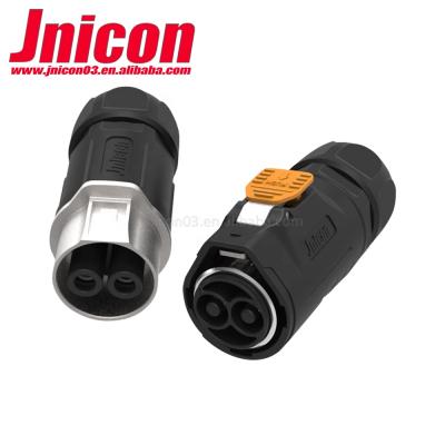 China Newly 2pin High Voltage Underwater Power Joining Male Female Quick Lock Power Connector for sale