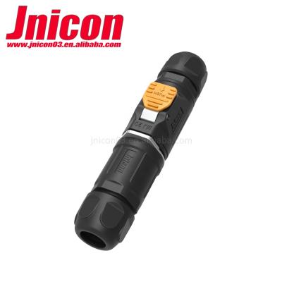 China High Current Power Jnicon DC Metal Joint 3 Pin Plug Socket Connector for sale