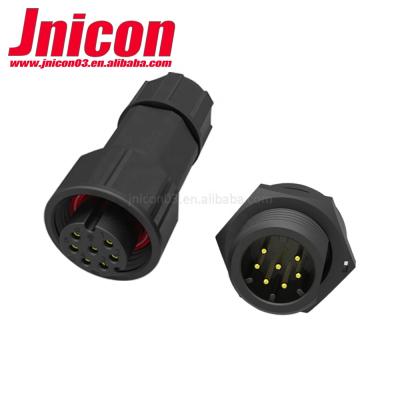 China Cable to Right Cable Performance M19 7pin IP68 Waterproof Connector for Led High Bay Light Driver for sale