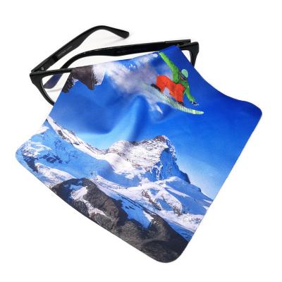 China High Quality Sublimation Printed Cleaning Cloth Lens Cleaning Cloth Viable Antifog Microfiber Glasses for sale