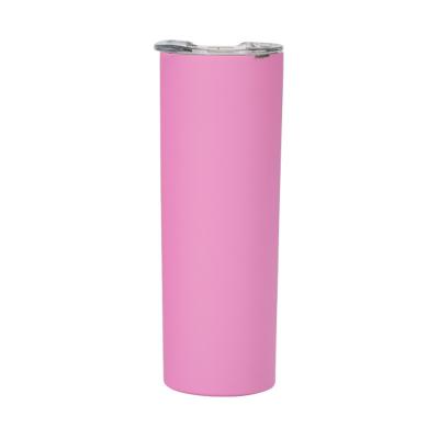 China PORTABLE Monogram Vacuum Sublimation Vacuum Cola Cola Bottle Thermos Lean Straight Tumbler Mugs With Straw for sale