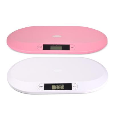 China With Tray Good Price 20KG White Digital Infant Weight Scale Miniaturized Electronic Weighing Scale for sale