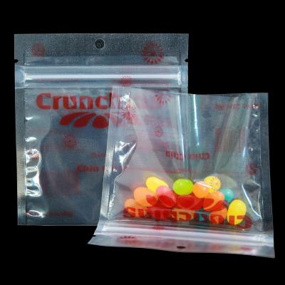 China Transparent Barrier Bag Three Side Seal Pouch With Zipper No Logo Design Bottom Food Grade Packaging China Digital Printing Supply for sale