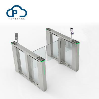 China CE Approval Entrance Turnstile Gate Swing Barrier Gate Fast Speed Pedestrian Access Control System for sale