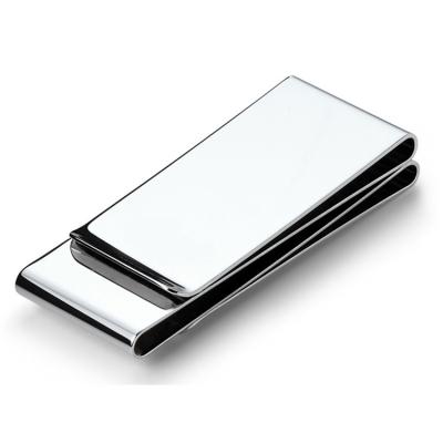 China Money Brushed Wedacraftz Universal Stainless Steel Money Clips Credit Card Holder Custom Logo for sale