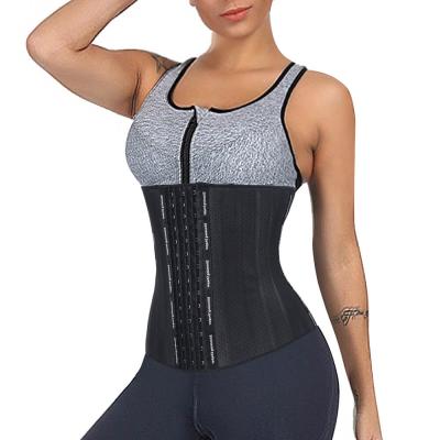 China Antibacterial Women Body Shaper Corsets 25 Steel Bone Latex Waist Trainer For Tummy Control Weight Loss for sale