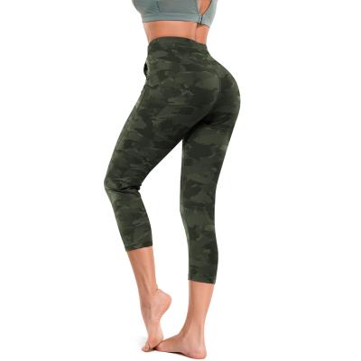 China 2021 Breathable New Printed Yoga Use High Waist Hip Women Sports Gaiters Yoga Lifting Pants for sale