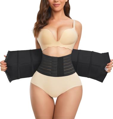 China Antibacterial High Quality Custom Made Compression Private Label Women Double Waist Corset Waist Trainer for sale