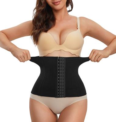 China New Antibacterial Printing Logo Waist Slimming Shaper Workout Compression Waist Trainer For Women Daily for sale