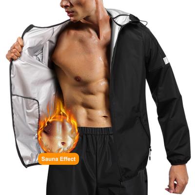 China Hot Sweat Suit Men's Sauna Body Shaper Sweats Diet Jacket Sauna Suit Shirt Weight Loss Hot Sweat for sale