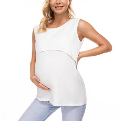 China Breathable Warm Comfortable Maternity Clothes Nursing Bras Sleeveless Breathable Breastfeeding Nursing Clothes for sale