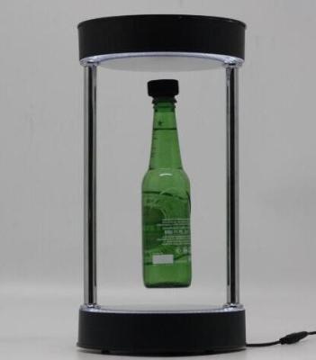 China acrylic magnetic floating levitation pop beer bottle adveritising racks for sale