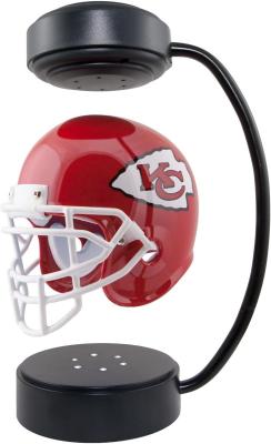 China new factory sale magnetic levitation floating helmet display ,hovering football helmet display for sale