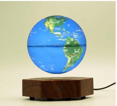 China anti gravity magnetic floating globe 6inch 7inch 8inch lamp light for sale