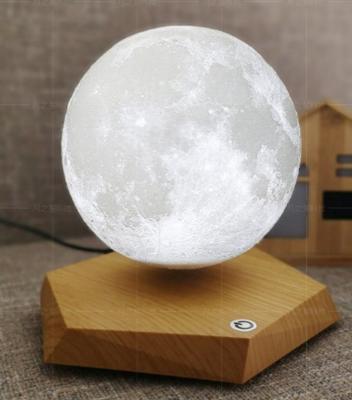 China Magnetic Levitation Maglev Levitating Floating Globe 3D Moon Lamp Night Light for sale