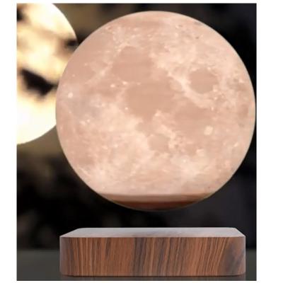 China hotsale magnetic levitating bottom 3d Moon lamp light for decor gift christmas for sale