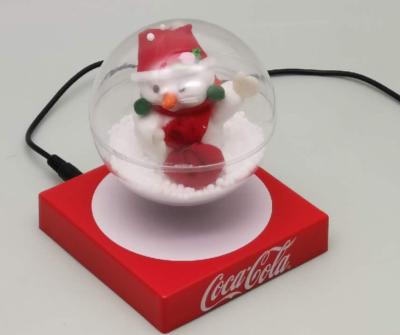 China new magnetic levitaiton bottom christmas toys , floating bear ornament  ball display stands for sale