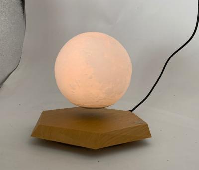 China new romantic magnetic levitation floating night lamp moon lamp bulb for sale