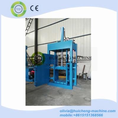 China hydraulic vertical four door opening used clothing cotton textile baling compactor machine for sale