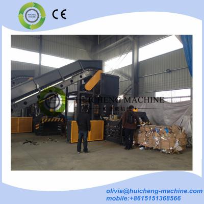 China horizontal baling press machine/Hydraulic compress straw baler machine/waste box OCC auto tie baling press machine for sale