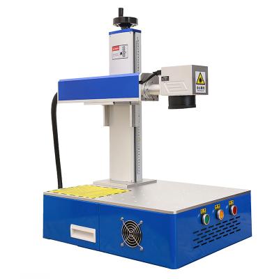 China Air-cooled dynamic color mopa fiber marking machine / JPT color 20W 30W laser marking machine for sale