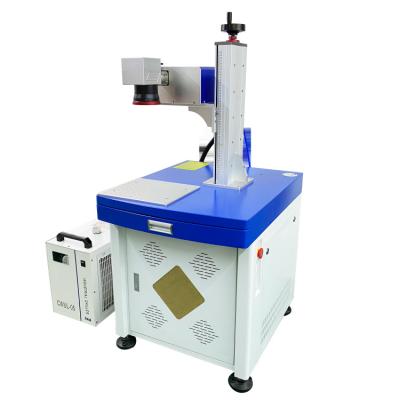 China Air Cooled Desktop Type Serial Number Plate UV Laser Marking Machine 3W Fiber Laser Marking Machine Price for sale