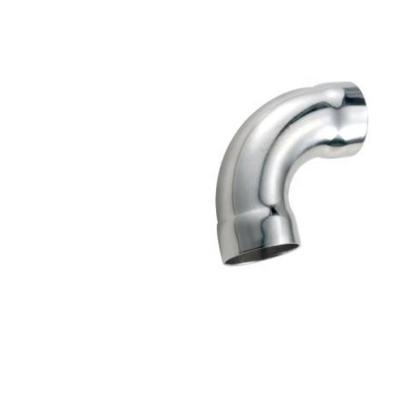 China Stainless Steel 90 Degree Elbow Pipe Polished Sanitary Stainless Steel ss304/304L 316L Long Bend Pipe Butt Weld Radius Fit Elbow for sale