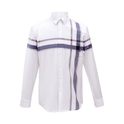 China Anti-wrinkle wholesale latest design 100% cotton long sleeve dress shirt custom shirt for men for sale