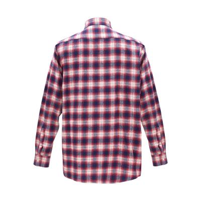 China good quality Anti-wrinkle logo printing oversized casual cheap plain cotton plaid shirts for sale