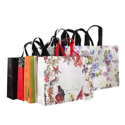 China PUNCH Tote Bag Customized Ultrasonic Non Woven Three Dimensional Heat Sealed Natural Nonwovens Exhibition Woven Bags Stock Supply for sale