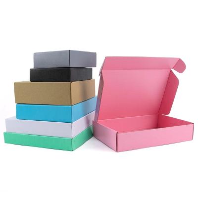 China Recycled Materials Various Color Wholesale Recycled Paper Box Custom Printed Corrugated Cardboard Gift Package Shipping Paper Box for sale