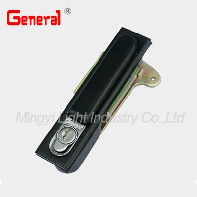 China Aluminum And Zinc Alloy Flat Handle Electrical Cabinet Swing Lock In Black 60019 for sale