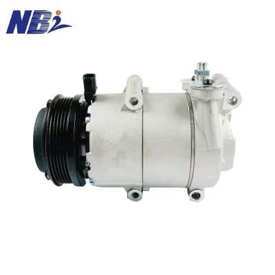 China Compresor de corriente alterna de 12 V Ford 5,5 pulgadas Diámetro de polea Ajuste directo 12 V R-134a Embrague incluido en venta