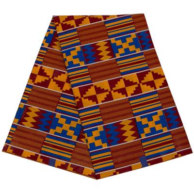 China Custom Cotton 100% Cotton Printed Wax Fabric Kanga Pagne Capulana Lappa Africa Clothing for sale